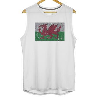 Wales Flag Welsh Dragon Baner Cymru Y Ddraig Goch Men Tank Top | Favorety DE