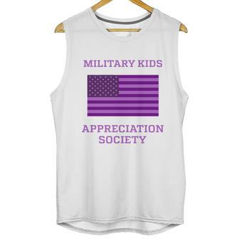 Military Kids Appreciation Society Veteran Of Us Army American Flag Graphic Design Printed Casual Daily Basic Men Tank Top | Favorety CA