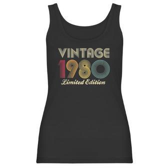 1980 40Th Birthday Gift Vintage Limited Edition Men Women Raglan Baseball Tee Women Tank Top | Favorety DE