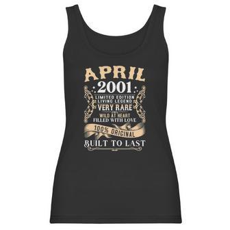 20Th Birthday Decoration April 2001 Men Women 20 Years Old Women Tank Top | Favorety DE