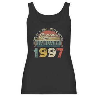 25Th Birthday Decorations January 1997 Men Women 25 Years Old Women Tank Top | Favorety AU