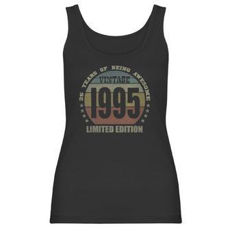 Womens 26 Years Old Gifts Vintage 1995 Limited Edition 26Th Birthday V-Neck Women Tank Top | Favorety CA