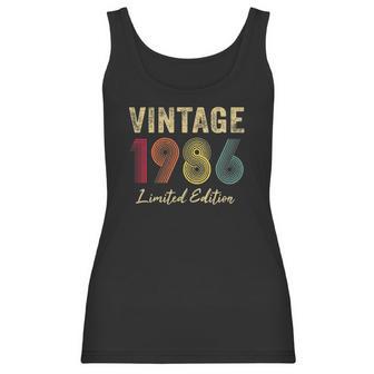 Womens 36 Years Old Gifts Vintage 1986 Limited Edition 36Th Birthday Women Tank Top | Favorety AU