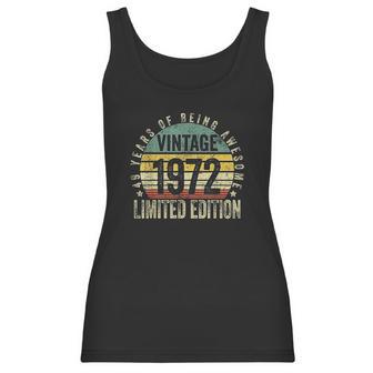 50 Year Old Gifts Vintage 1972 50Th Birthday Women Tank Top | Favorety UK