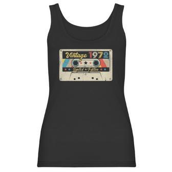 50 Years Old Vintage 1972 Cassette Tape 50Th Birthday Outfit Women Tank Top | Favorety CA