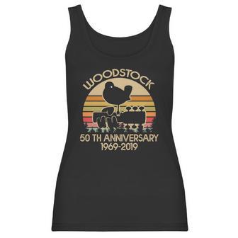 50Th Anniversary 1969-2019 Woodstock Music Vintage Women Tank Top | Favorety DE