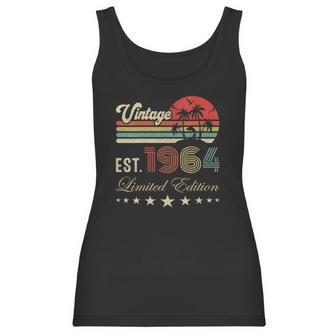 Womens 58Th Birthday Born 1964 Vintage Limited Edition 58 Birthday V-Neck Women Tank Top | Favorety AU