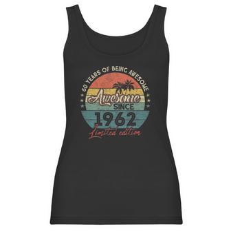 60 Years Of Being Awesome 60 Birthday Gifts 60 Years Old Women Tank Top | Favorety UK