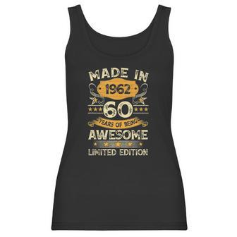 60 Years Old Vintage Made In 1962 Gift 60Th Birthday Party Women Tank Top | Favorety DE