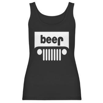 Adult Beer Jeep Funny Drinking - Drinking Beer T-Shirt Women Tank Top | Favorety AU