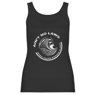 Womens Aint No Laws Drinkin Claws Funny Women Tank Top | Favorety AU