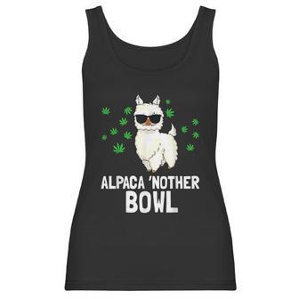 Alpaca Nother Bowl Funny Marijuana Cbd Weed Smoker Graphic Design Printed Casual Daily Basic Women Tank Top | Favorety AU