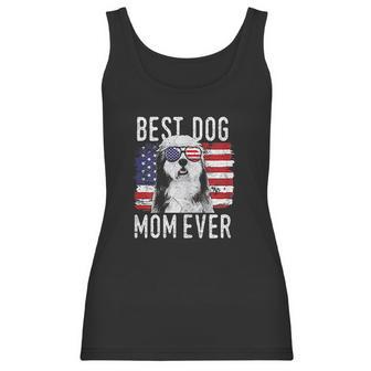 American Flag Best Dog Mom Ever Women Tank Top | Favorety