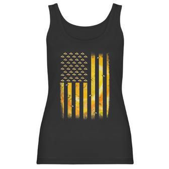 American Flag Honey Bee Honeycomb Beekeeper Beekeeping Women Tank Top | Favorety