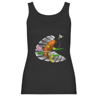 Animal Lovers Fishing Carp Fish Dragonfly T Women Tank Top | Favorety