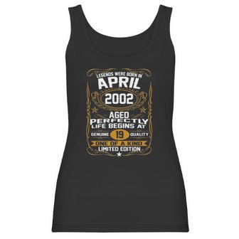 April 2002 19Th Birthday Gift 19 Years Old Men Women Women Tank Top | Favorety CA