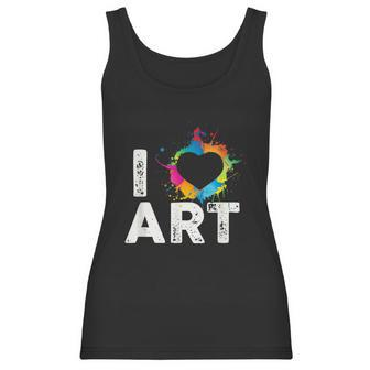 Ars For Teachers I Love Art Artist Women Tank Top | Favorety DE