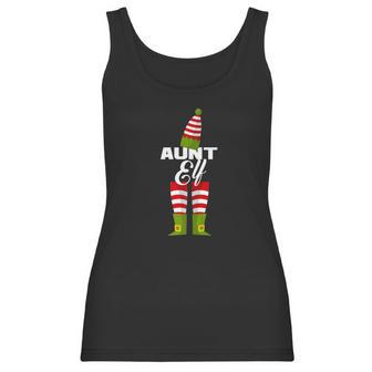 Aunt Elf Funny Pj Christmas Pajama Jammie Women Tank Top | Favorety