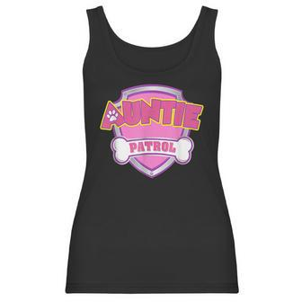 Auntie Patrol - Dog Mom Dad Funny Gift Birthday Party Women Tank Top | Favorety