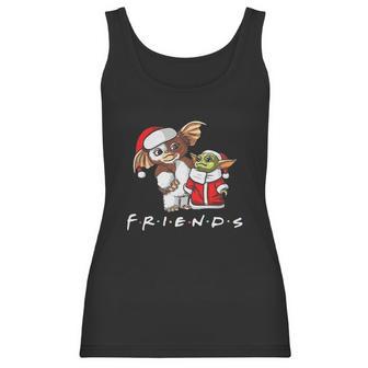 Baby Yoda And Baby Gizmo Santa Friends Christmas Women Tank Top | Favorety UK