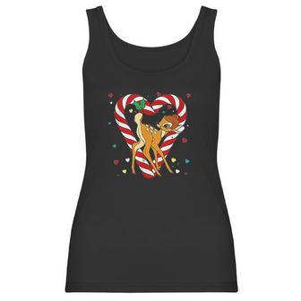 Bambi Candy Cane Christmas Women Tank Top | Favorety DE