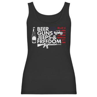 Beer Guns Jeeps & Freedom T Women Tank Top | Favorety CA