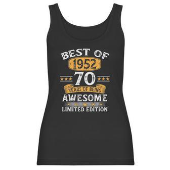 Best Of 1952 70 Years Old Gifts 70Th Birthday Gift For Men Women Tank Top | Favorety