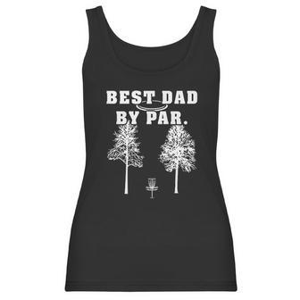 Best Dad By Par Disc Golf Dad Father Funny Frisbee Golf Women Tank Top | Favorety