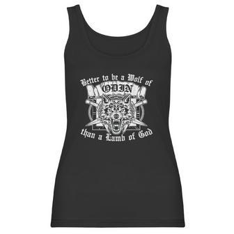 Better To Be A Wolf Of Odin Than A Lamb Of God Viking Women Tank Top | Favorety AU