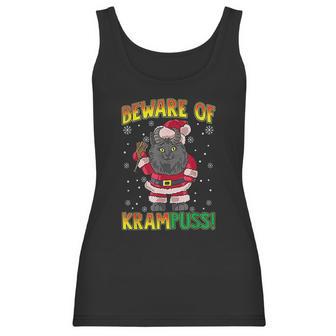 Beware Of Krampuss Cat Krampus Christmas Krampus Women Tank Top | Favorety CA