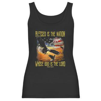 Blessed Is The Nation Whose God Is The Lord Women Tank Top | Favorety