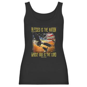Blessed Is The Nation Whose God Is The Lord Women Tank Top | Favorety