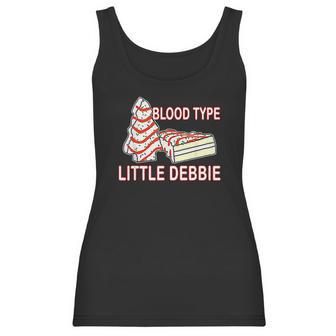 Blood Type Little Debbie Christmas Cake Women Tank Top | Favorety CA