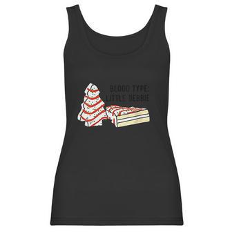 Womens Blood Type Little Debbie Inspired Tree Snack Cake Women Tank Top | Favorety UK