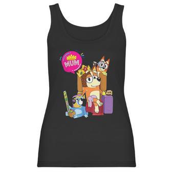 BLuey Mom Dad Funny For Fathers Day Women Tank Top | Favorety AU