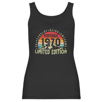 Born In 1970 Vintage Limited Edition 50 Years Old 50Th Bday Women Tank Top | Favorety