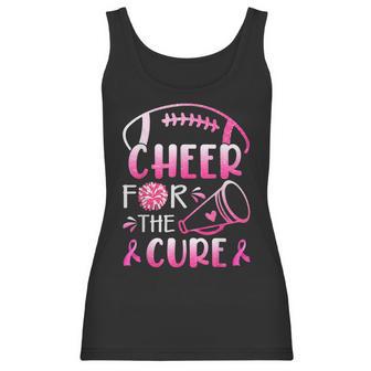 Breast Cancer Awareness Cheer For The Cure V2 Men Women T-Shirt Graphic Print Casual Unisex Tee Women Tank Top | Favorety UK