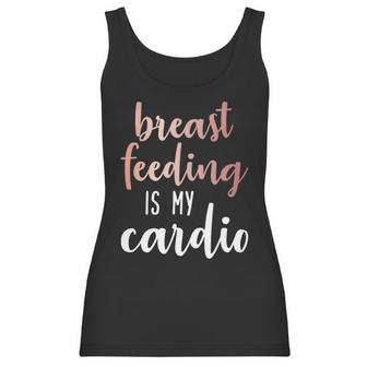 Breastfeeding Is My Cardio Rose Gold Print For Mamas Women Tank Top | Favorety DE