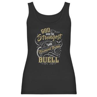 Buell Shirt God Made The Strongest And Named Them Buell - Buell T Shirt Buell Hoodie Buell Family Buell Tee Buell Name Buell Lover Women Tank Top | Favorety DE