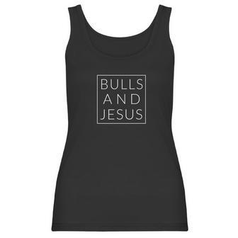 Bulls And Jesus Christian Women Tank Top | Favorety