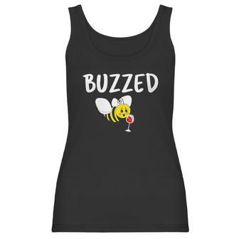 Buzzed Funny Bumblebee And Wine Beekeeping Beekeeper Women Tank Top | Favorety CA