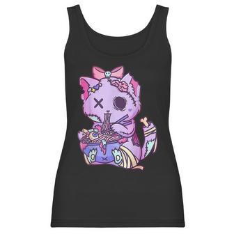 Cat Ramen Bowl Pastel Goth Nu Goth Anime Otaku Japanese V2 Men Women T-Shirt Graphic Print Casual Unisex Tee Women Tank Top | Favorety