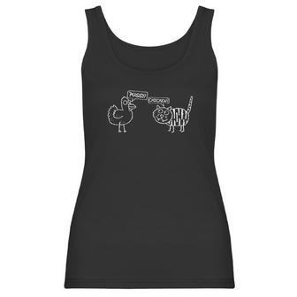 Chicken Pssy College Graphic Women Tank Top | Favorety