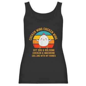 Chicken Wing Chicken Wing Song Lyric Hot Dog Bologna Retro Vintage Women Tank Top | Favorety UK