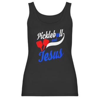 Christian Pickleball Jesus Funny Player Gift Dink Women Tank Top | Favorety