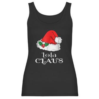 Christmas Lola Claus Matching Pinay Pajama Santa Hat Women Tank Top | Favorety UK