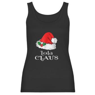 Christmas Lola Claus Matching Pinay Santa Hat Women Tank Top | Favorety