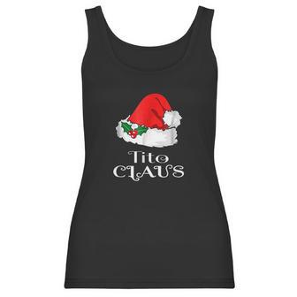 Christmas Tito Claus Matching Pinoy Pajama Santa Hat Women Tank Top | Favorety