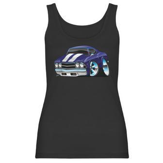 Classic Sixties Muscle Car Funny Hot Rod Cartoon Women Tank Top | Favorety DE