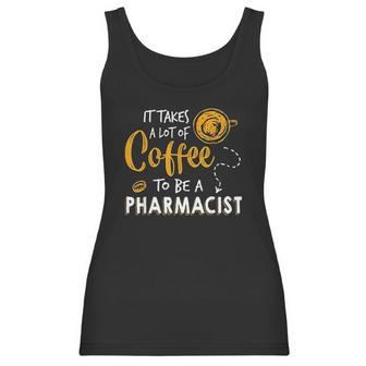 Coffee Lover Funny Pharmacist Gift Pharmacy Doctor Medicine Women Tank Top | Favorety CA